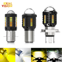 Super Bright Motorcycle Accessories LED Headlight H4 Hi/Lo Beam H6 BA20D explorers Spotlight For Auto/Motorcycle Yellow White