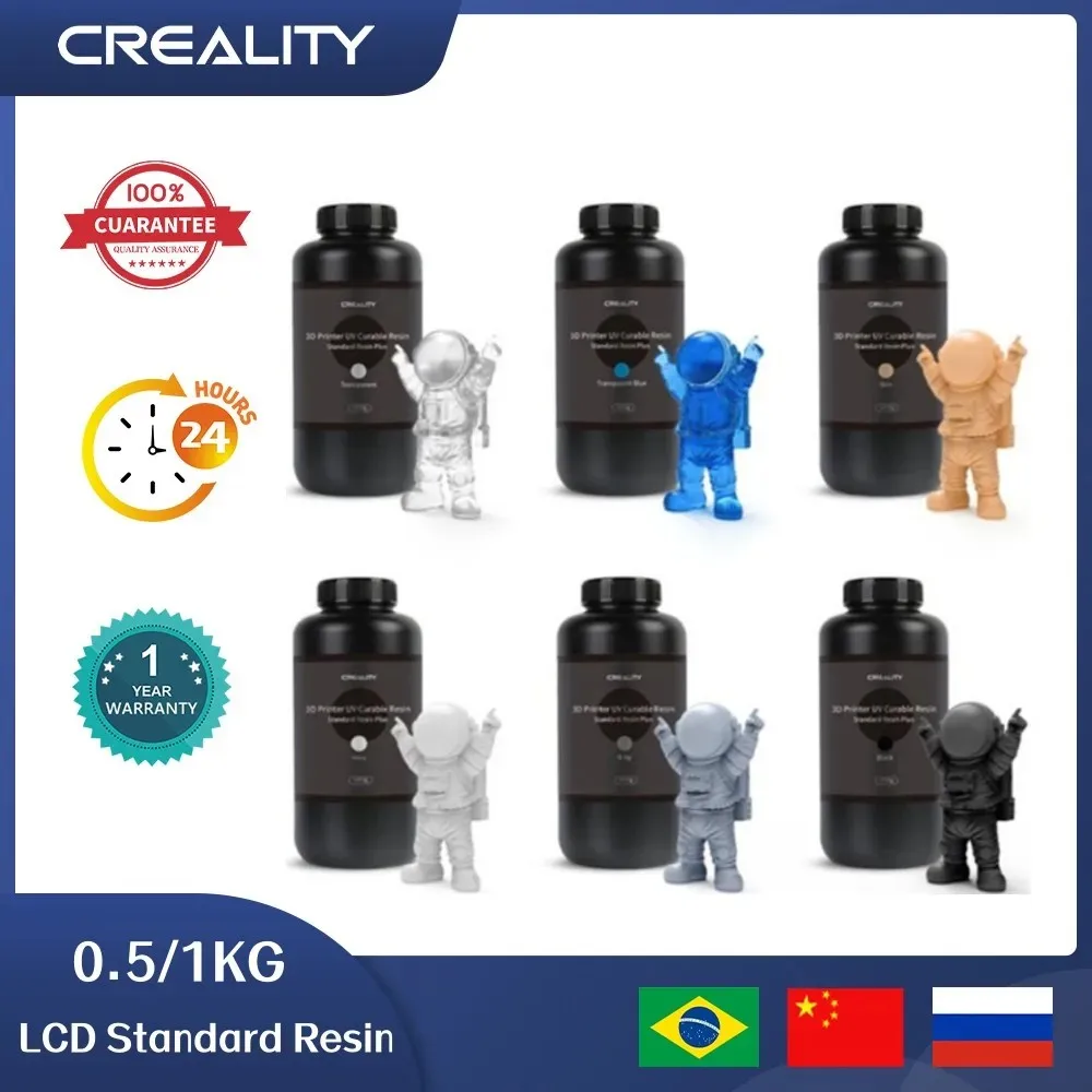 Creality LCD Standard Resin UV Curable Resin Fast Printing Rigidity and Flexibility Wide Compatibility