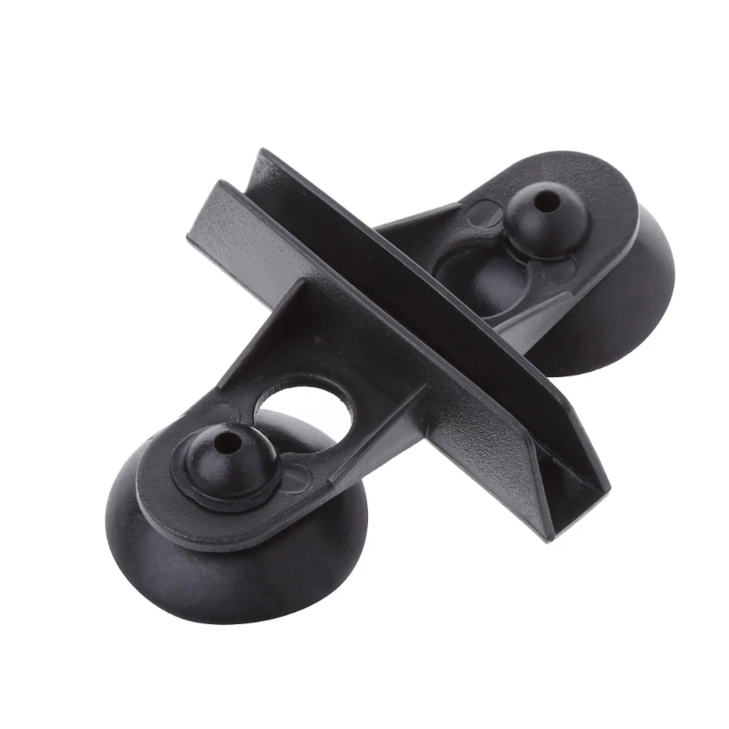 5 Pieces Aquarium Divider Clips with Suction Cups Plastic Fish for Tank Separating Plate Holder Easy to Install Black