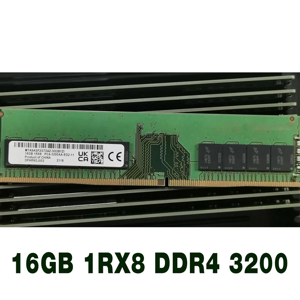 

1 pcs For MT RAM 16G PC4-3200AA-R REG MTA9ASF2G72PZ-3G2B1 Server Memory Fast Ship High Quality 16GB 1RX8 DDR4 3200