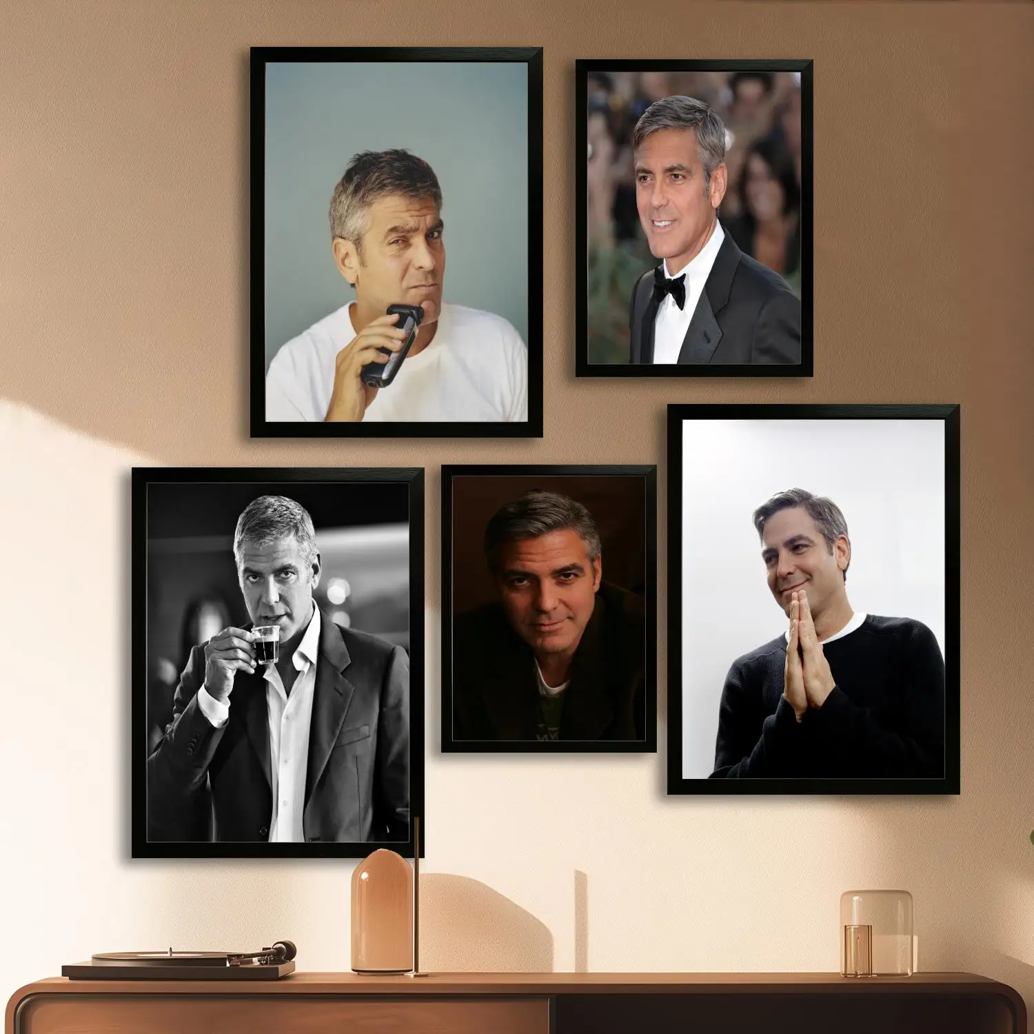 George Clooney Canvas Art Poster and Wall Art, Picture Print, Modern Family Bedroom Decor,Decorative painting