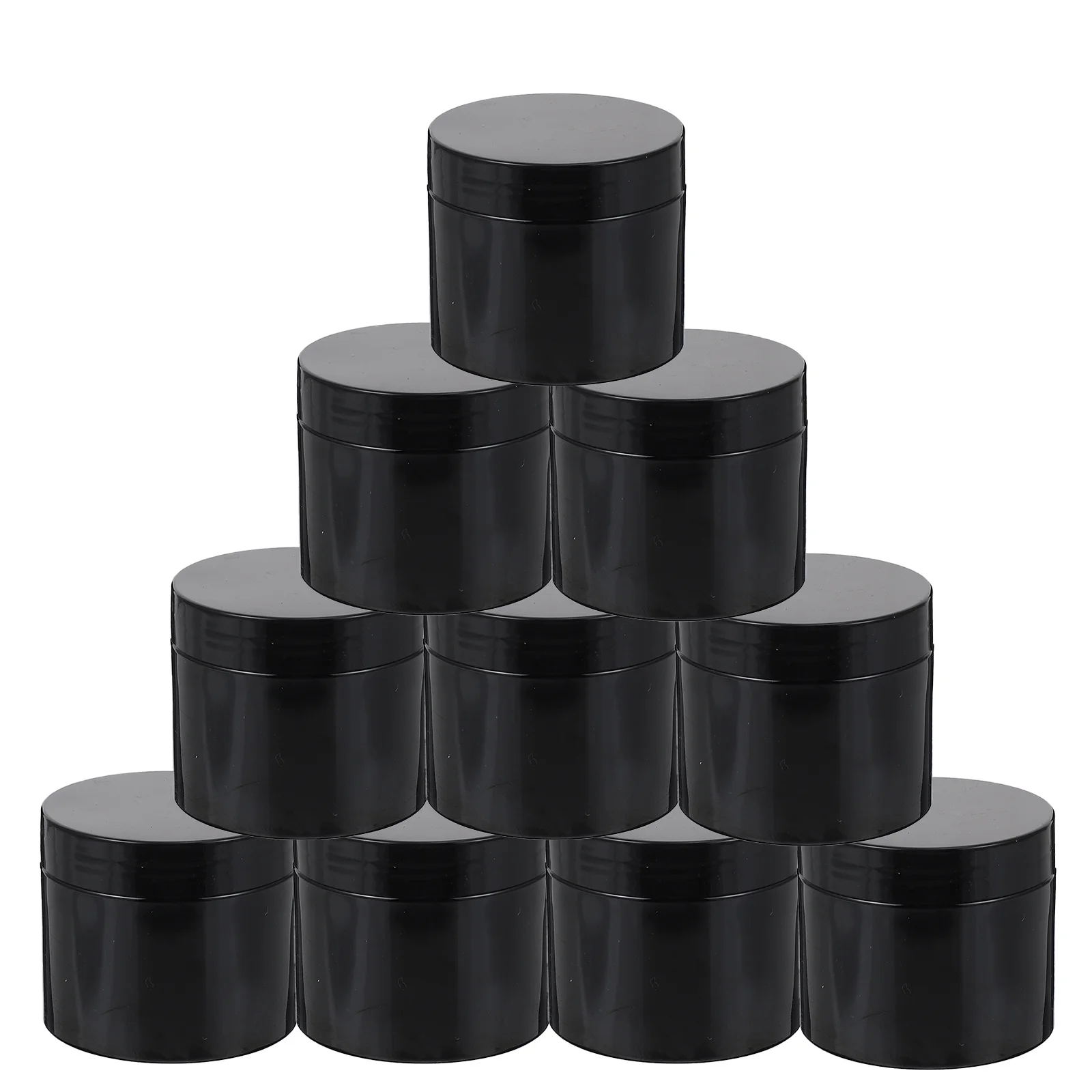 

10Pcs Tooth Powder Jars Empty Refillable Plastic Cream Containers Travel Facial Cream Sample Storage Makeup Bottle