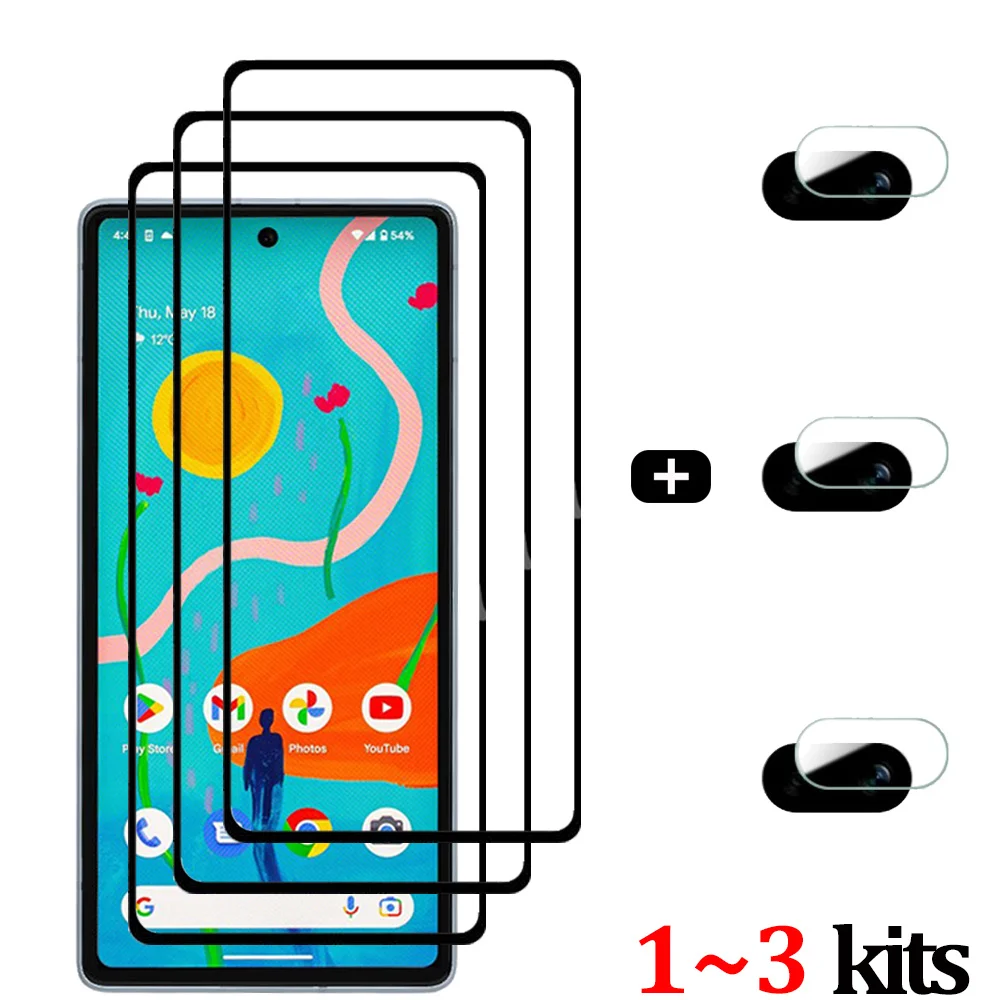 

1~3 kits Tempered Glass For Google Pixel 7A Film Screen Protector Pixel7A Front Safety Protective Glass Pixel 7 a 6 6A Lens Film