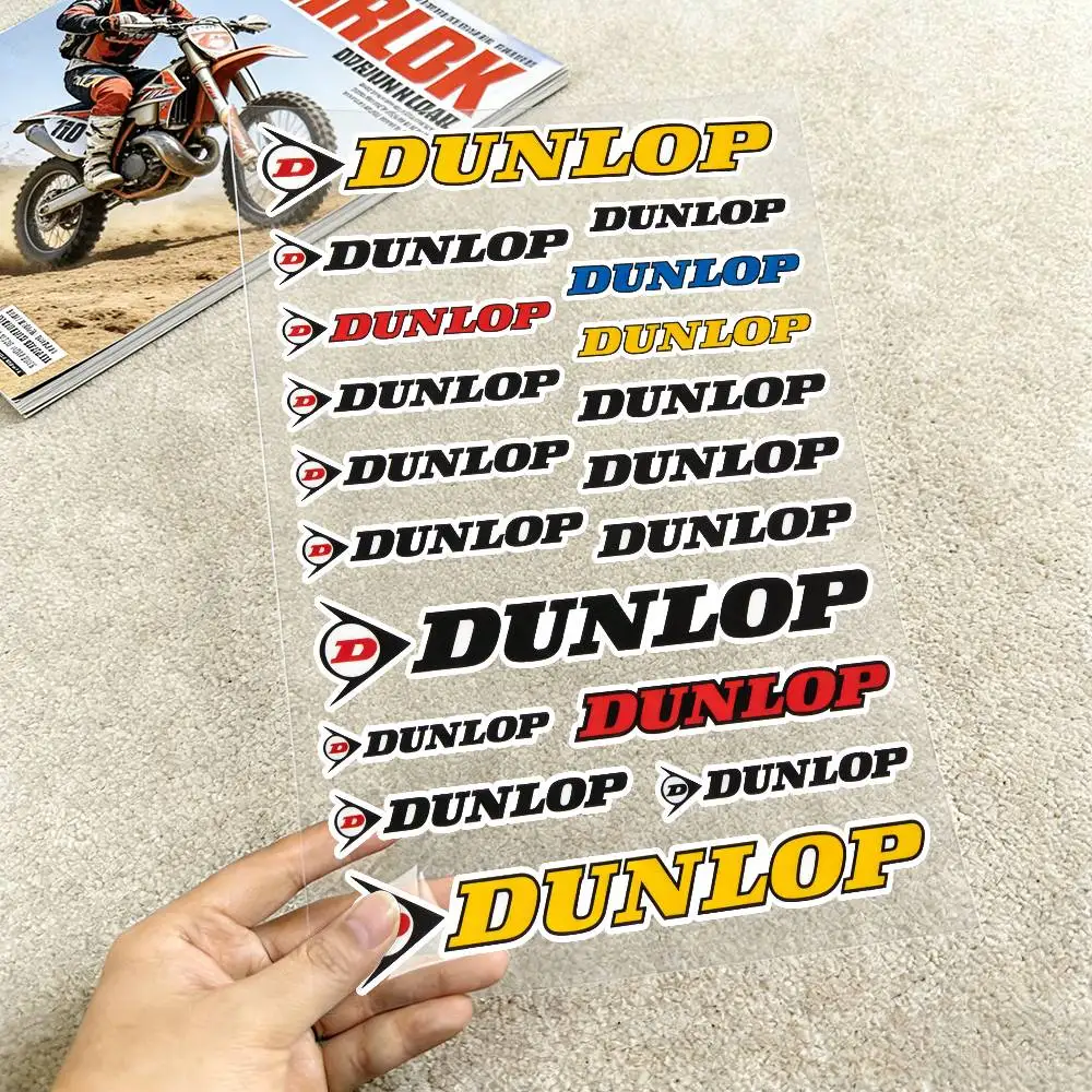 

Светоотражающие наклейки DUNLOP для мотоциклов, 3M, предупреждающие о безопасности в темноте, для шлемов скутеров