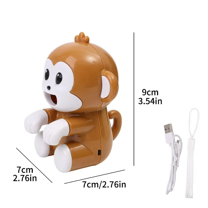 Portable Monkey Shaped Food Cooling Fan USB Rechargeable 3 Speed Silent Clip on Mini Blower for Baby Food Soup Desk Home Travel view 6