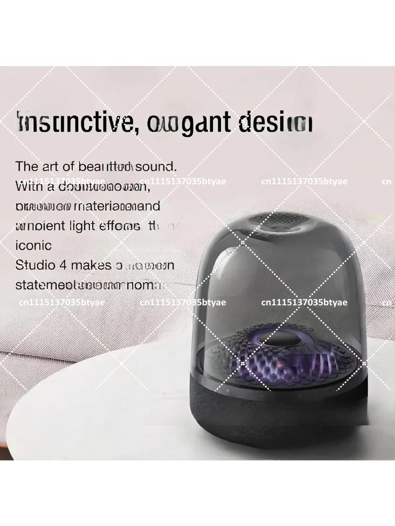 Wireless bluetooth speaker lighting home desktop gift stereo glazed upgrade