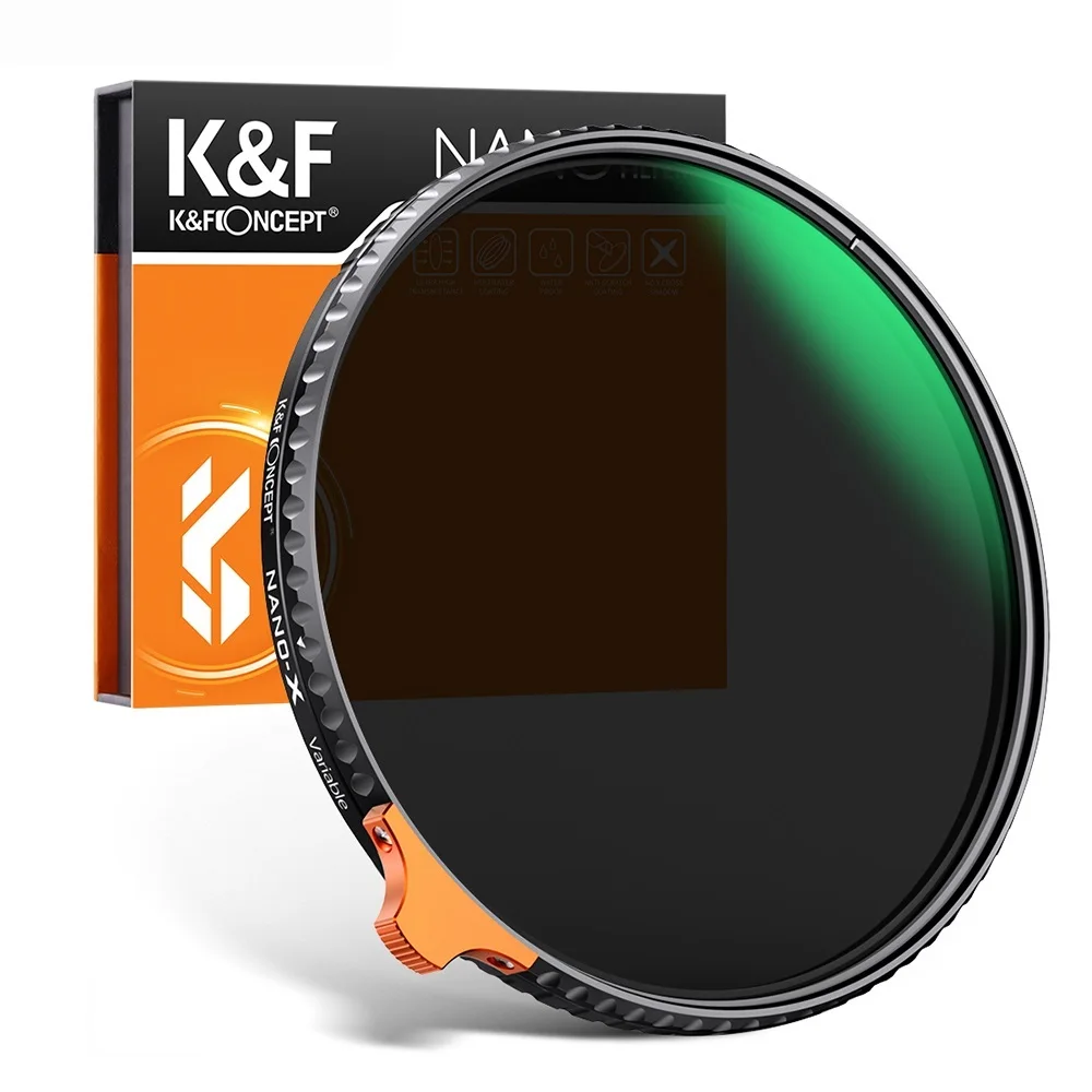 To ND2 to ND400 Lens HD ND Filter Fader Easy to Variable Adjustable Neutral Density 49mm 52mm 58mm 62mm 67mm 77mm 82mm