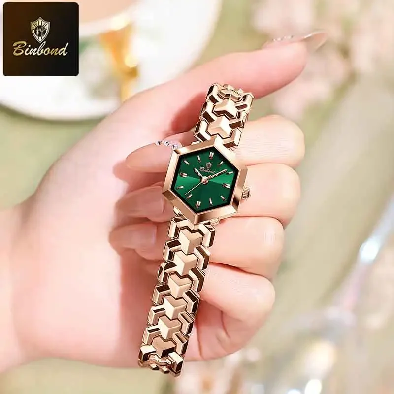 BONBOND موضة جديدة الأكثر مبيعا ساعة السيدات الترفيه الرياضة مقاوم للماء ساعة أنيقة المرأة كوارتز ساعة اليد Relógio senhora