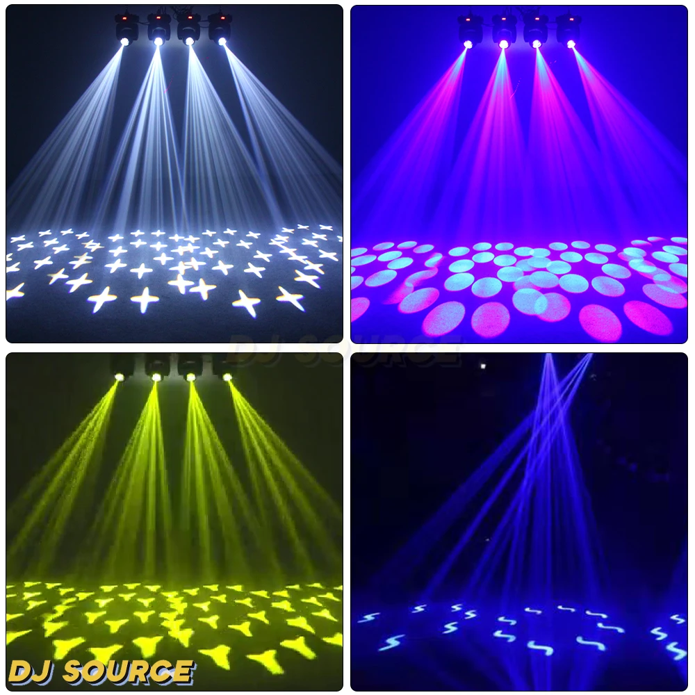 Imagem -06 - Led Moving Head Light Beam Spot Lights 18 Prism Effect Dmx para dj Party Club Boate Efeitos de Palco 100w