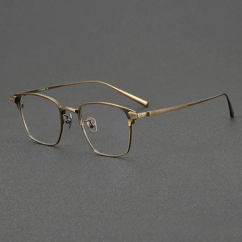 TOP Grade Japanese Squre Pure Titanium Glasses N-06 Designer Myopia Brand Eyeglasses Men Reading Frames Women Prescription Gafas