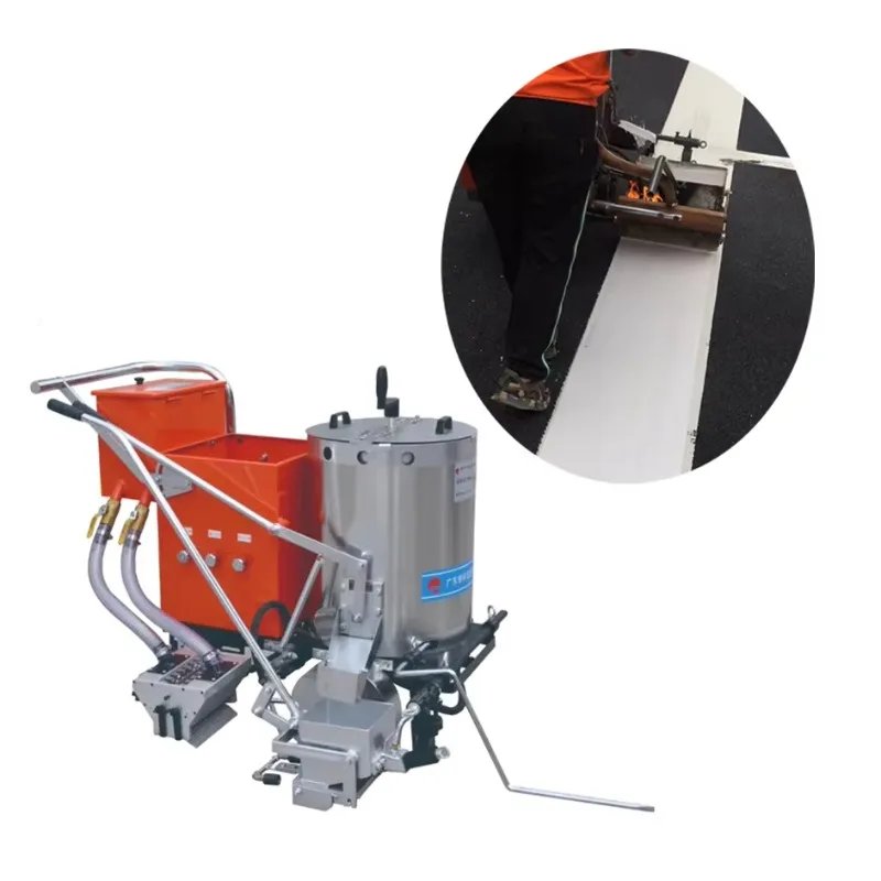 

Сертифицированная CE холодная термопластичная краска, ручная машина для дорожной маркировки, двойной пистолет с системой насоса большого объема