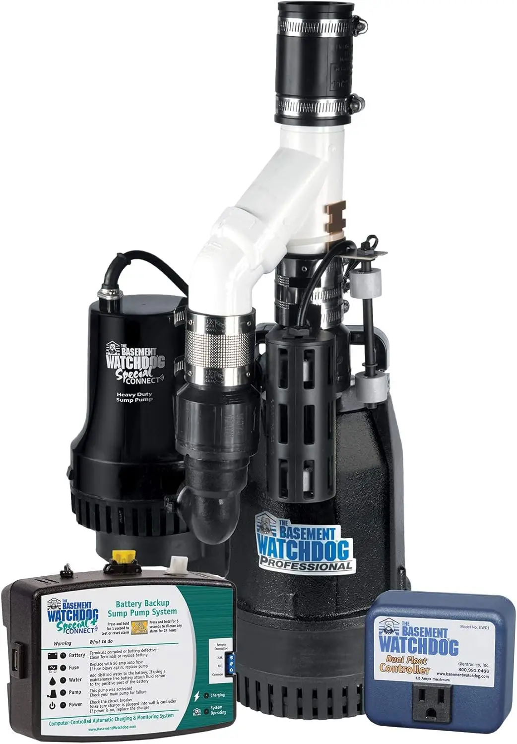 

Big Combo CONNECT Model CITS-50 ½ Primary and Battery Backup Sump Pump System with Smart WiFi Capable