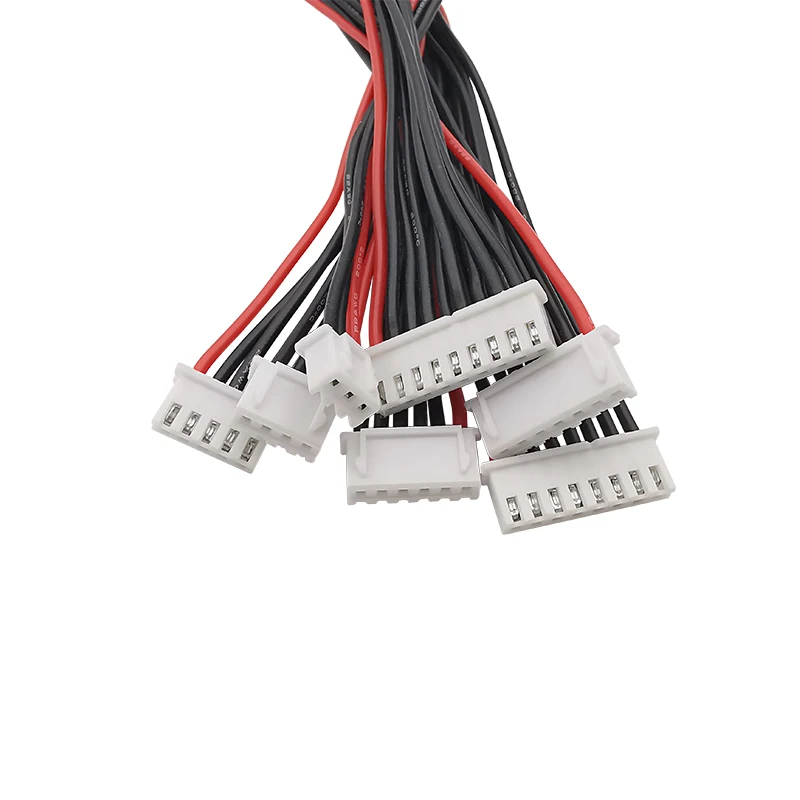5Pcs/lot JST XH 2.54mm Pitch 2/3/4/5/6/7S 22AWG Silicone Wire Lipo Balance Wires Extension Cable Connector XH2.54 Male to Female