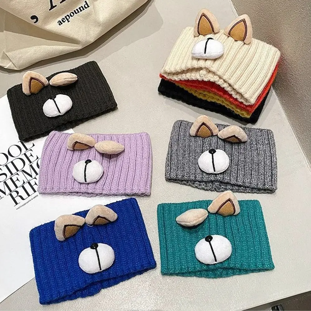 

Fashion Warm Winter Headbands Wide Edge Soft Knitted Headbands Thicken Windproof Hair Band Girls