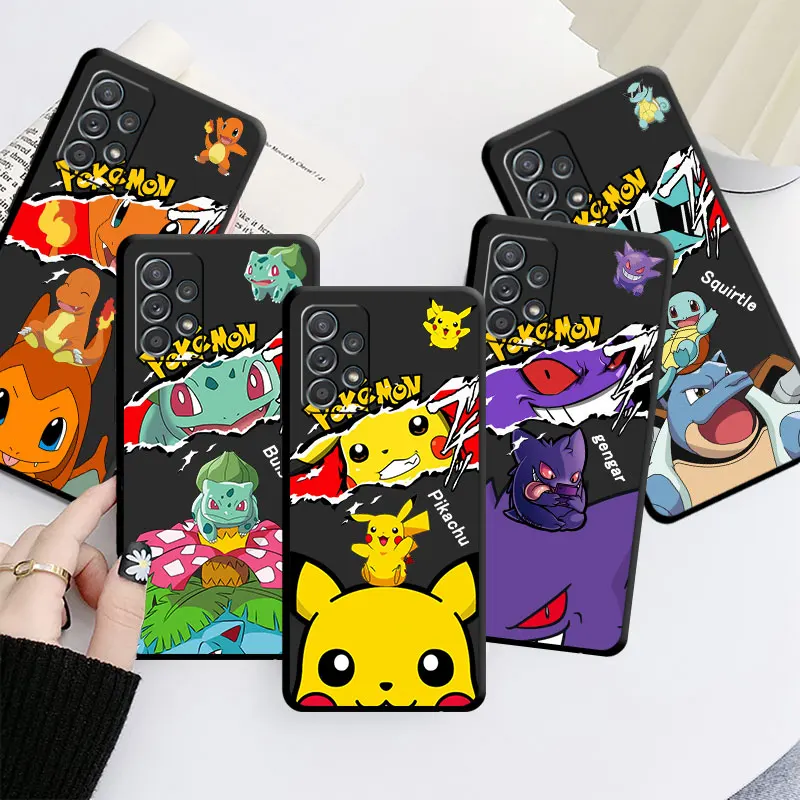 

Pokemon Pikachu Anime Case For Samsung Galaxy A54 A52 A14 A53 A13 A12 A23 A51 A32 A71 A33 A34 A13 5G A34 A21s Phone Cover