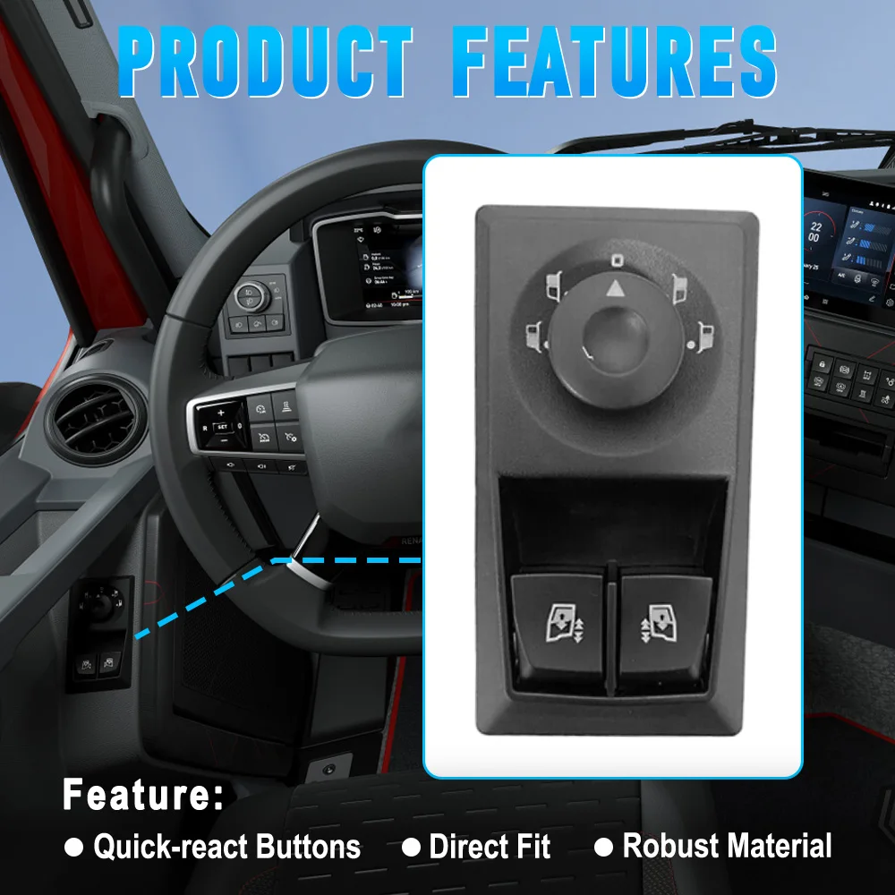 

7423391509 Fit for Renault Trucks 44T404901 7421972423 Front Left Driver Electric Power Window Switch