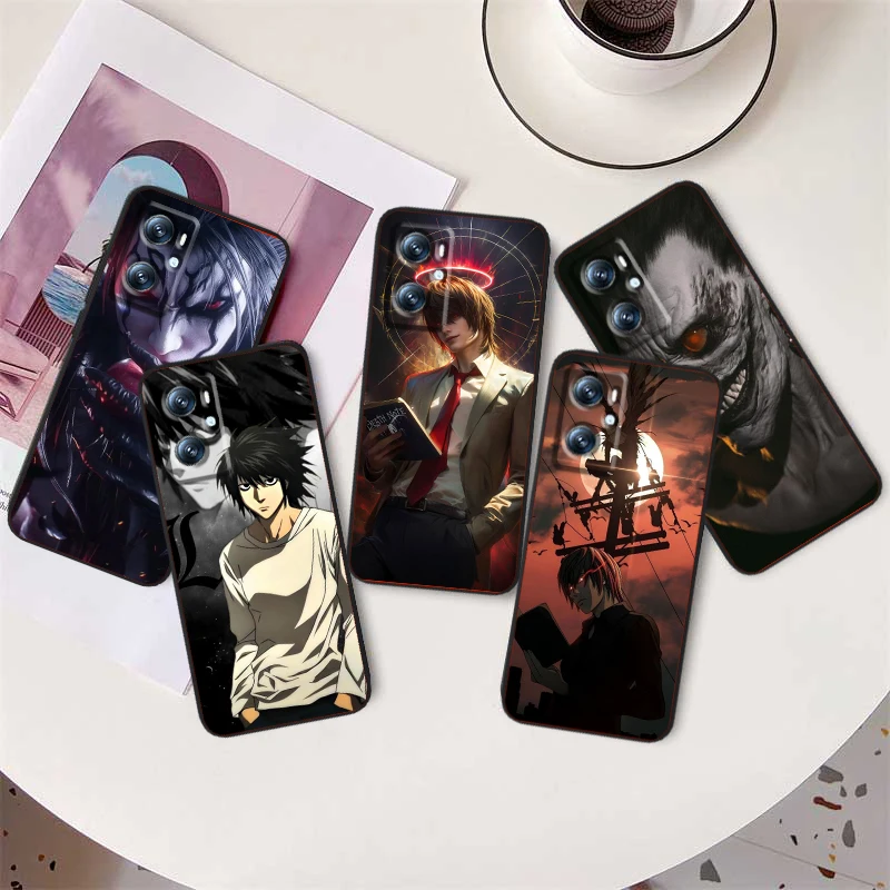 D-Death Note Cool Art For OPPO Find X6 X5 X3 A54S A5 A94 A16 A53S A57 A74 A72 A98 A78 A96 A9 5G Black Funda Phone Case