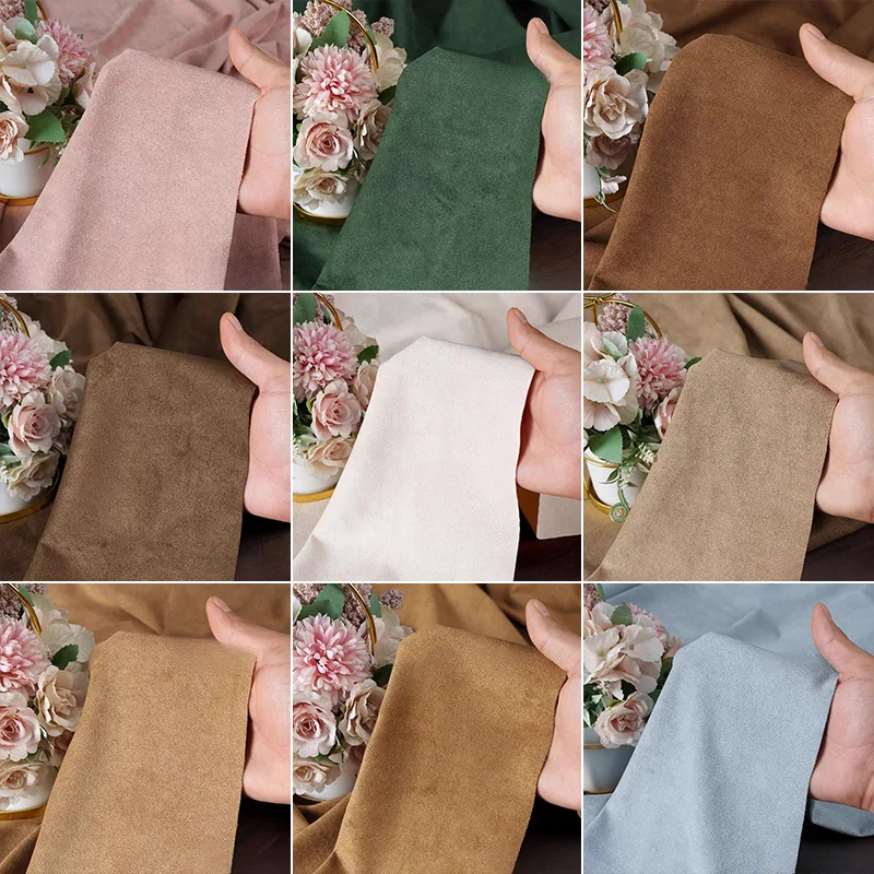 50x160cm Cashmere Super-fine Suede Fabric Anti-wrinkle Wear-resistant for Handmade DIY Sewing Tops Skirts Trousers Suits