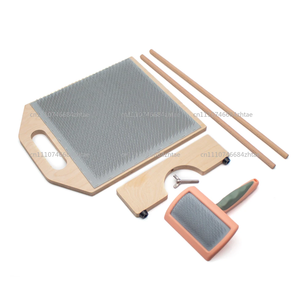 DIY Manual Wool Combing Machine, Wool Felt Colour Mixer for Fast Colour Mixing, Combing, And Spinning