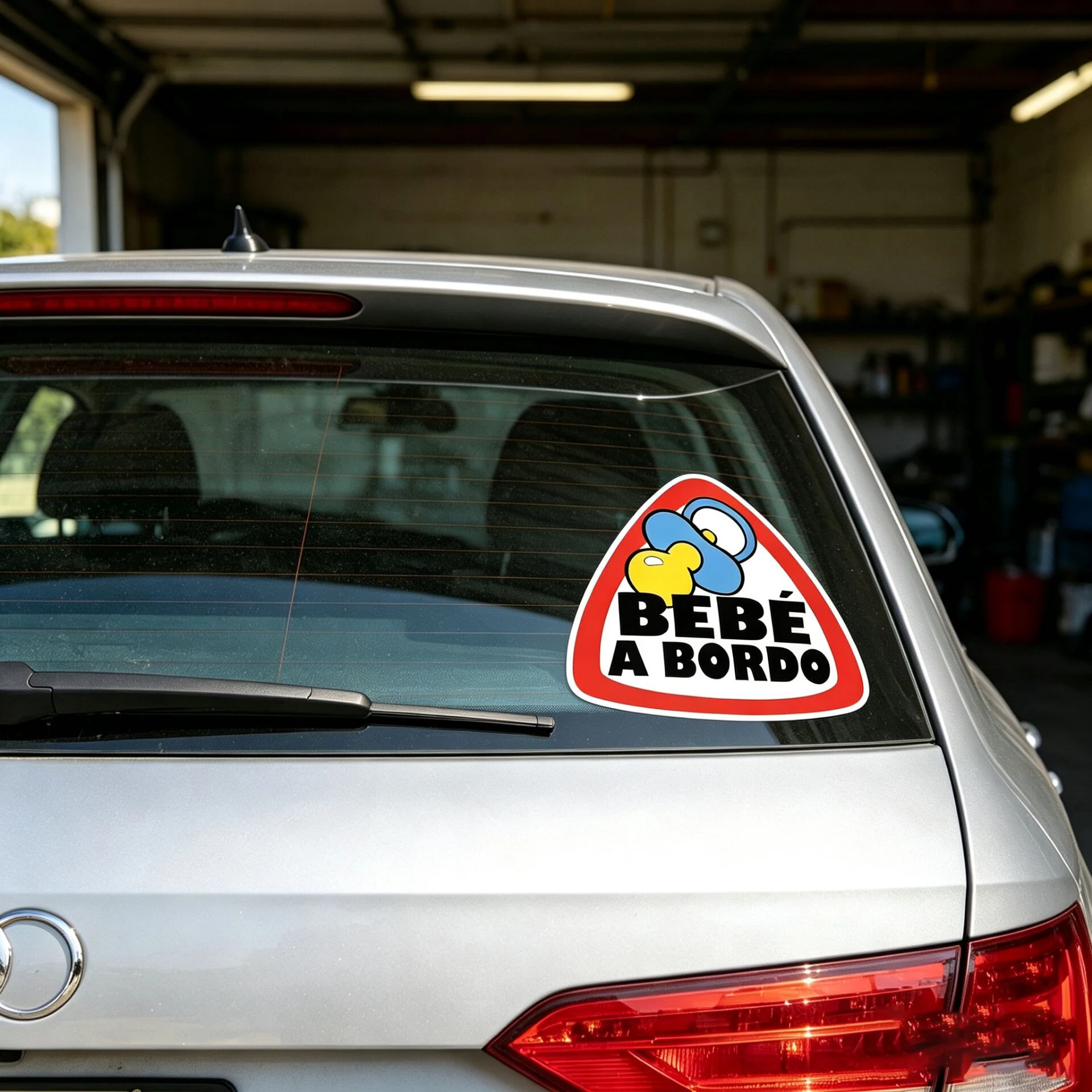 LYKX Car Sticker Baby on Board Spanish Bebe A Bordo Colorful Waterproof Reflective Decal Auto Accessories PVC Decals - view 2