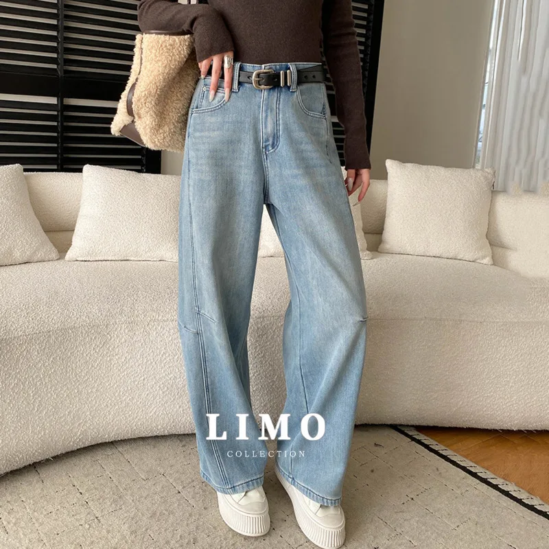 

LIMO 2025: весна-лето, повседневные джинсы для женщин, хлопок, полиэстер, минималистичный дизайн, повседневная одежда, джинсовые брюки в уличном стиле