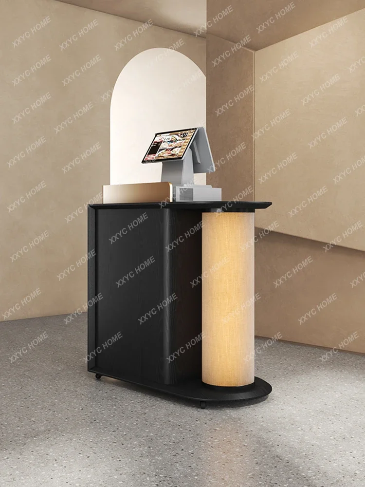 

Restaurant Welcome Hotel Reception Desk Small Information Desk Simple Lighting Store checkout page