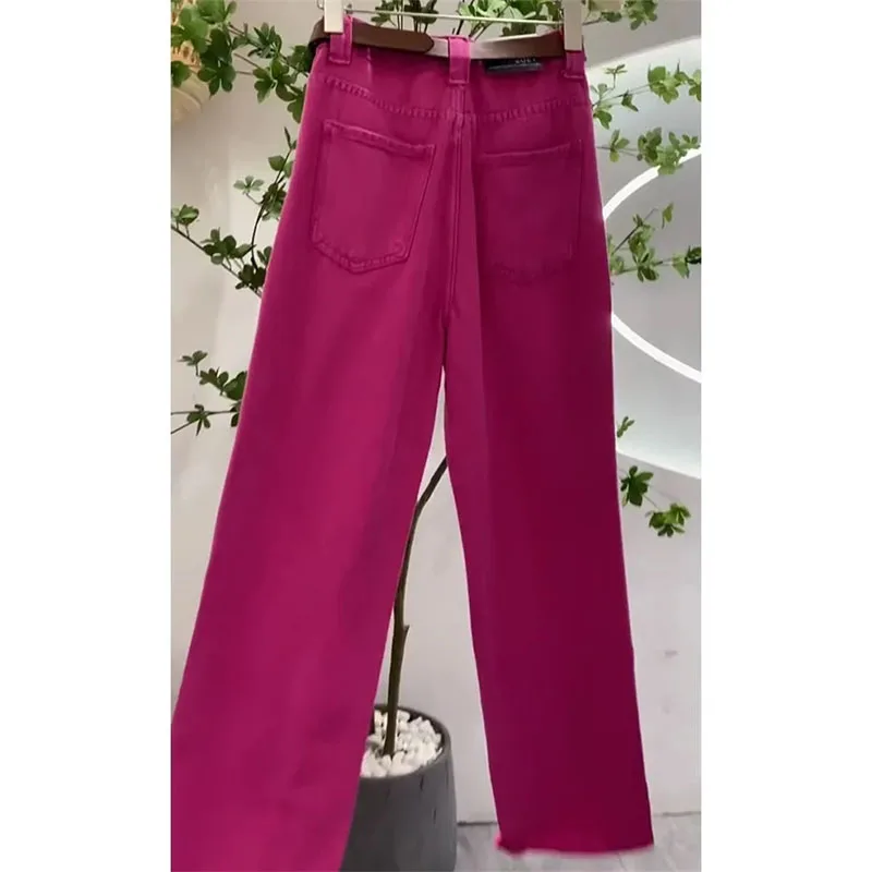 

Женские повседневные утепленные широкие ковбойские брюки, корейские женские узкие прямые джинсы, осенние женские свободные джинсовые брюки с высокой талией