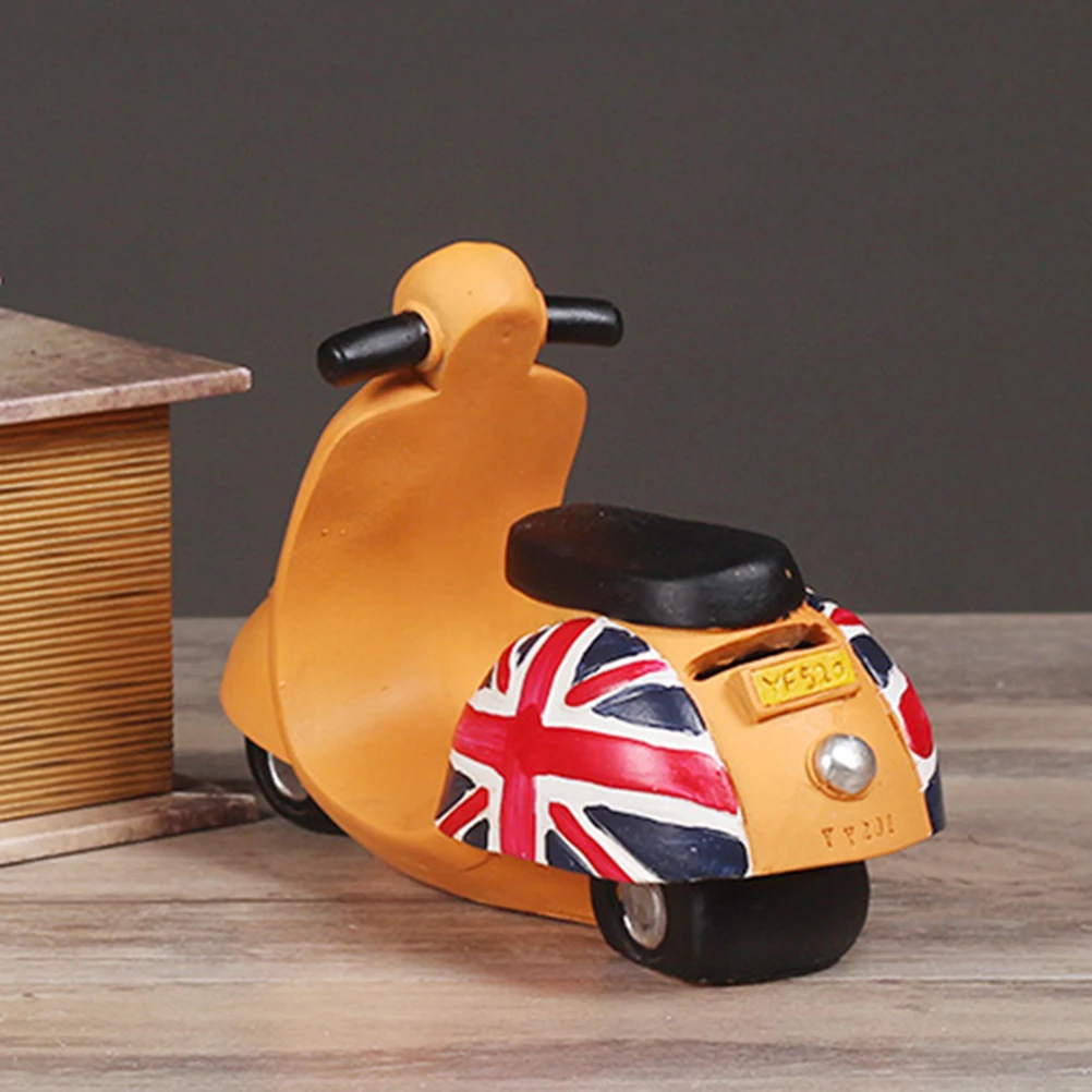 

Vintage Motorcycle Desktop Creative Mini Resin Decor Craft Gift For Home Office Yellow Unique Motorcycle Decoration For Home