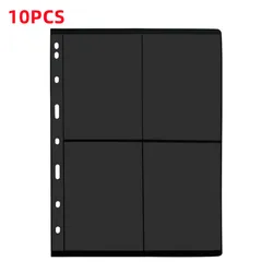 10PCS A4 Stamps Line Grid Transparent PVC Page Stamps Postcards Album Flipchart Inside Photo Album Postcards Collector Book