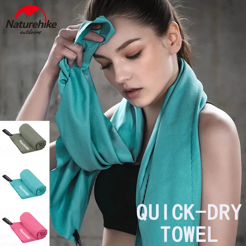 Naturehike-Toalha Ultraleve de Secagem Rápida de Microfibra, Toalhas Esportivas para Exterior, Caminhadas, Corrida, Ginásio, Natação, Praia, Viagem, Banho, Portátil