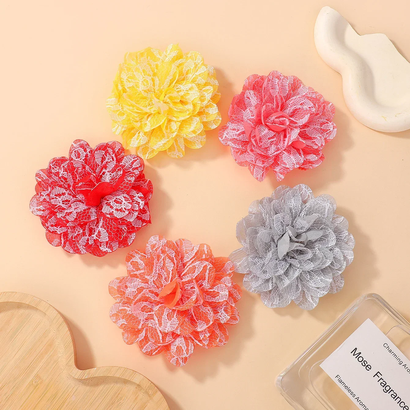 6pcs/lot Big Flower Head Band for Baby Girl Delicate Hollow Headband Bangs Newborn Soft Not Harmful to Hair Infant Headwear