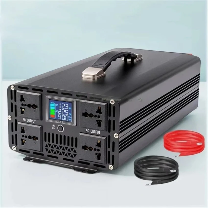 6000W Pure Sine Wave Inverter Household 12V 24V 48V 60V 72V To 220V Car Inverter Truck
