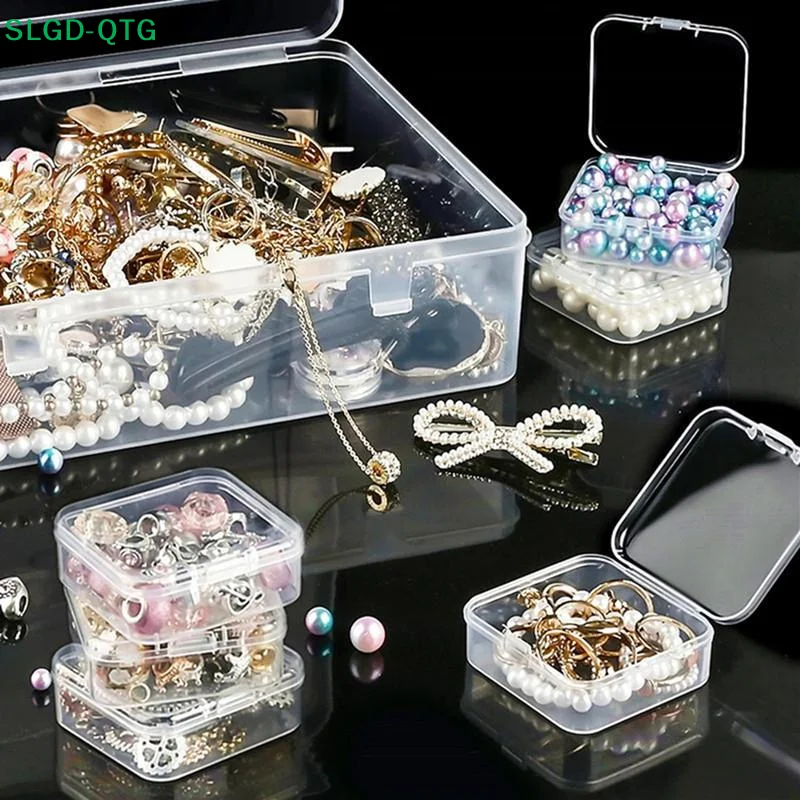 HOT Storage Organizer Box Set 12/14/15/24/30pcs Small Clear Plastic Bead Storage Containers For Small Items Crafts Jewelry
