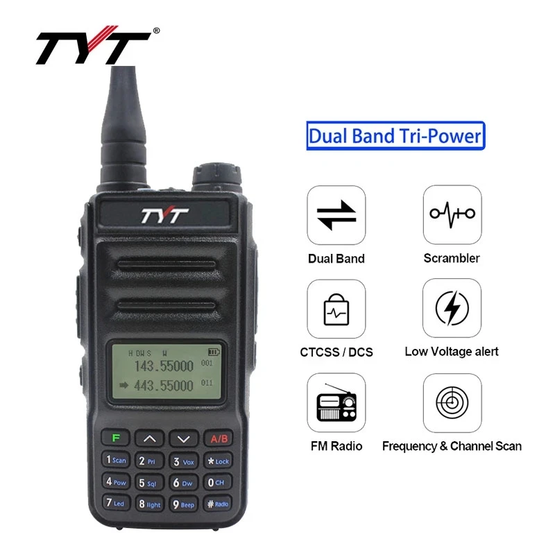 Hot Sale TYT TH-UV88 Ham Radio 5W FM Radio With DTMF VOX Scrambler Function 1400MHz UV Transceiver