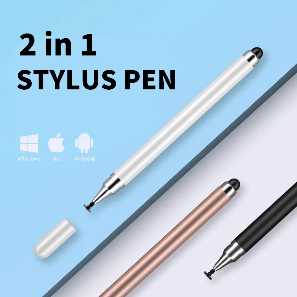 

2 in 1 Universal Stylus Pen For Tablet Mobile Android ios Phone Drawing Capacitive Screen Touch Pen for HUAWEI Apple iPad