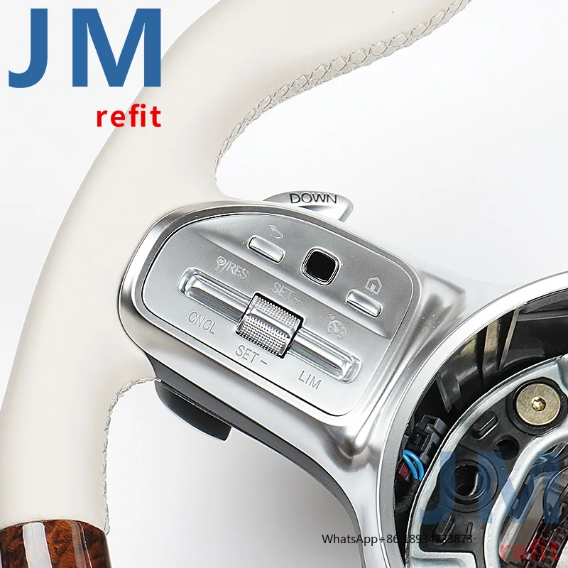 For Be-nz W204 W205 W213 Gle Gls W219 W222 W221 Custom Alcanta-r Mahogany Steering Wheel Racing Wheel Convertible
