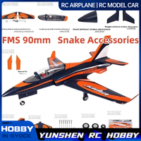 Fms 90mm Viper Aircraft Complete Set Of Accessories, Fuselage, Main Wings, Landing Gear, Nose Cover, Electronic Retractable