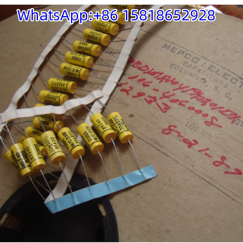 2pcs 200V 0.1UF US Mepco/Electra audiophile vintage tube amp coupling non-polarised capacitor