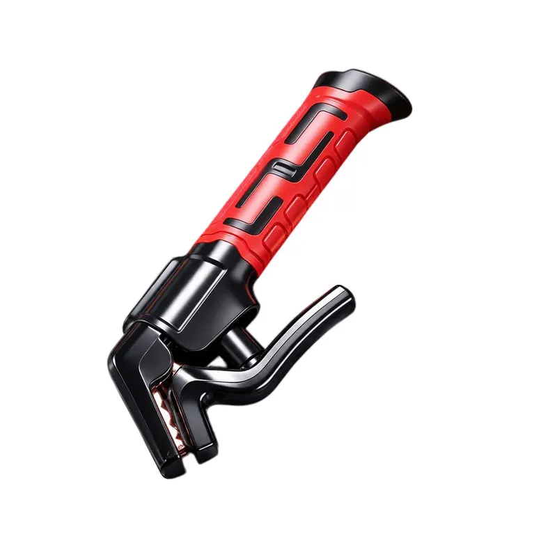 Bent Angle Welding Electrode Holder Thicken Pure Copper Jaw Welder Clamp with Heat Resistant Non-slip Handle Manual Repair Tool