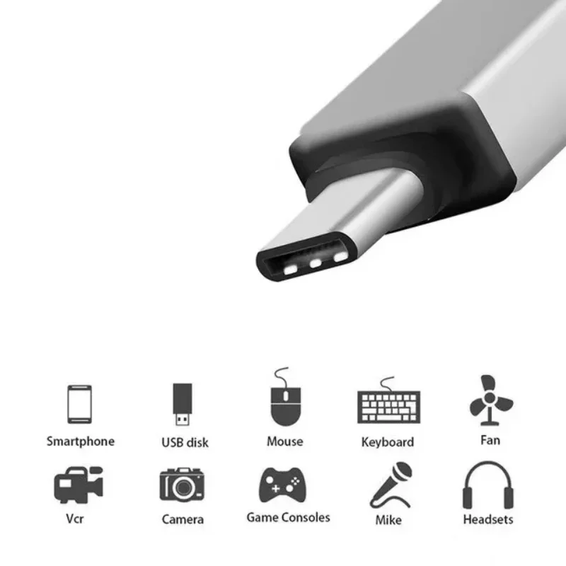 금속 USB 3.1 Type-C 남성 USB 3.0 여성 변환기 어댑터 Macbook Xiaomi Huawei Samsung Galaxy 용 OTG 기능