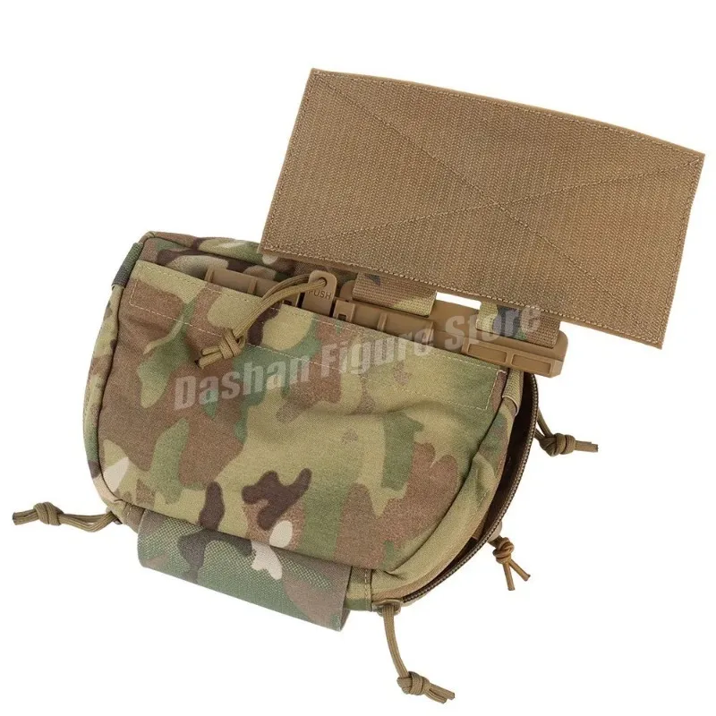 Tactical Vest Sub Abdominal Pouch Hanging Raid Drop Bag Shoulder Pack Hook Loop Airsoft Hunting Fast Access IFAK Storage Bag