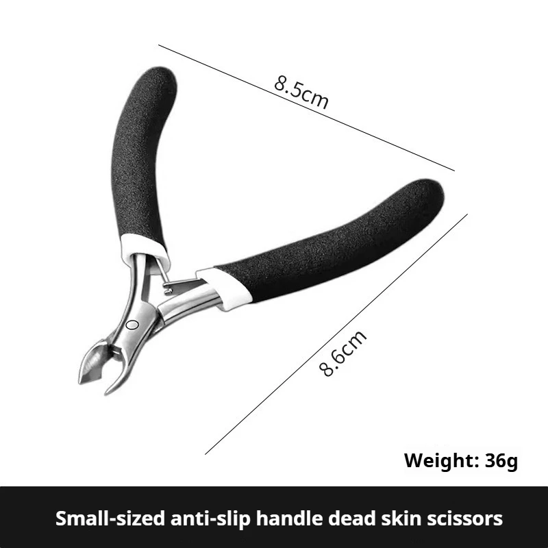 Alicates para bordes de uñas, cortaúñas, tijeras, cortador, herramienta de exfoliación, masaje de pies, tijeras de acero inoxidable, herramientas de manicura