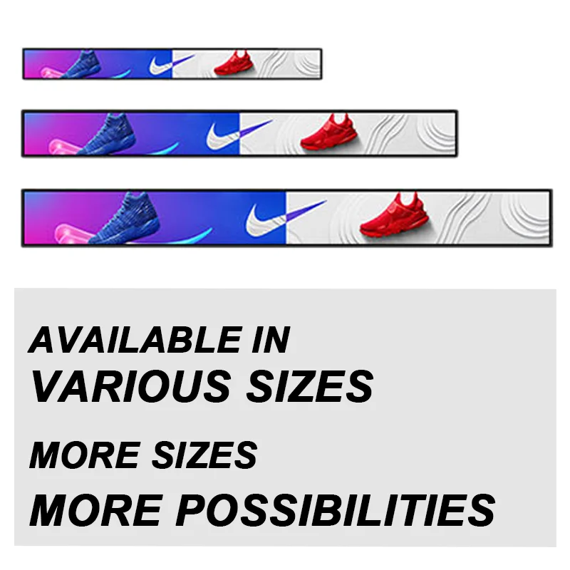 Shelf-stretching LCD Display 16.8inch Digital Marketing Advertising Machine For Supermarkets, Retail Stores, And Window Displays