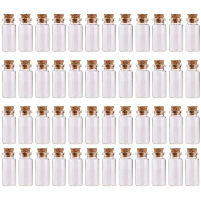 30개 빈 투명 코르크 유리병 5/8/10/12/15/20ml 바이알 소원병 드리프트 병 DIY 웨딩 파티 장식 용기