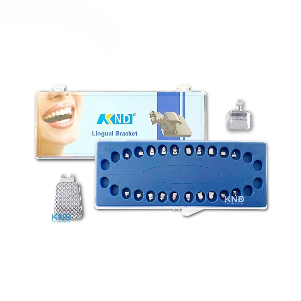 

KNDs --s product orthodontic braces and brackets 018 metal lingual braces lingual bracket