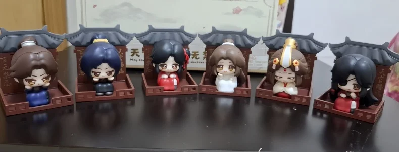 Echte Heaven Official's Blessing Squatting Blind Box Magnetische Anime-Figur Kühlschrankmagnet Xie Lian Hua Cheng Halloween-Geschenk Spielzeug – Detail 3