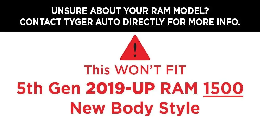 طقم وصلة مقطورة من الفئة 3 TG-HC3D002B لسيارة دودج رام 1500 2003-2018، 2019-2025 كلاسيكي، أسود #6