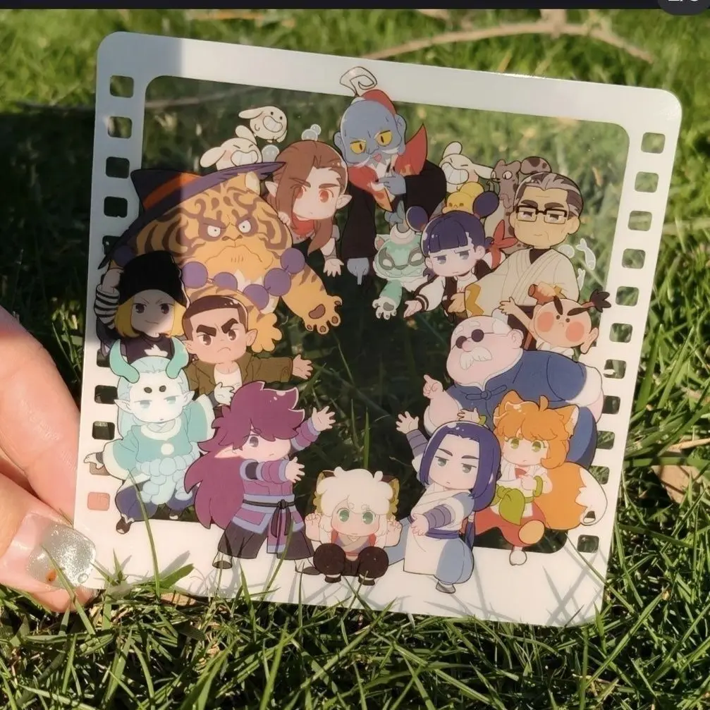 جديد محلية الصنع أنيمي تأثيري الاكريليك رائعة عالية الجمال بطاقة شفافة التقاط الصور