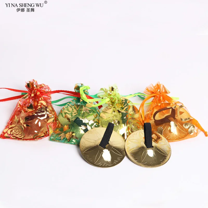 Accesorios profesionales de danza del vientre para mujer, platillos de dedo de cobre, zlls, accesorios de danza del vientre Tribal de Egipto, 1 par (2 piezas)