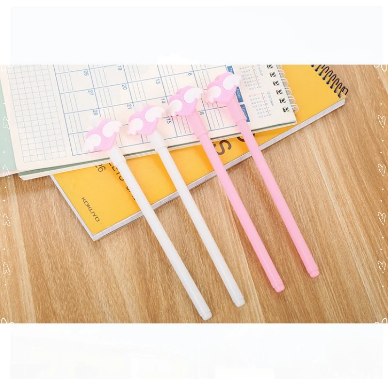 

24 шт. креативная ручка в виде крыла любви, гелевая ручка, высококачественные канцелярские принадлежности, аксессуары, кавайные канцелярские принадлежности